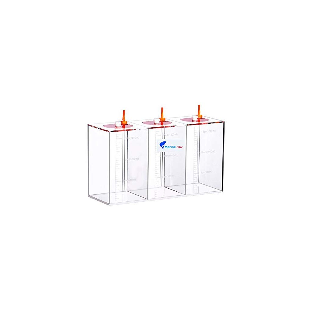 Marinecolor® Acryli Made Liquid Storage Bucket 3 Rooms 4.5 Liter